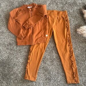 MinyMo ruffle sweatsuit